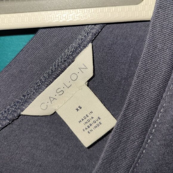 Caslon Womens V-Neck Grey Sleeveless Tank Top XS - Picture 4 of 7